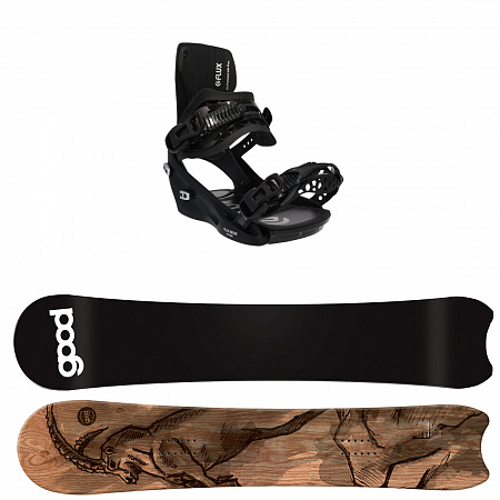 Комплит сноуборд CAPRA NOSE ROCKER + крепления XF